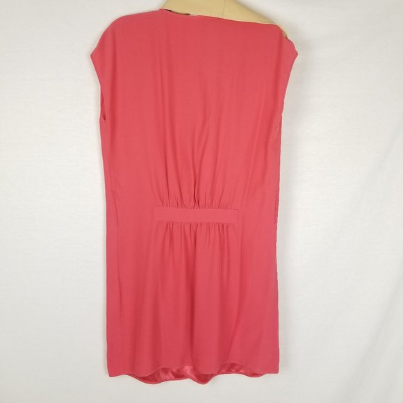 Haute Hippie Coral Mini Dress with Beige Accent - Picture 10 of 11